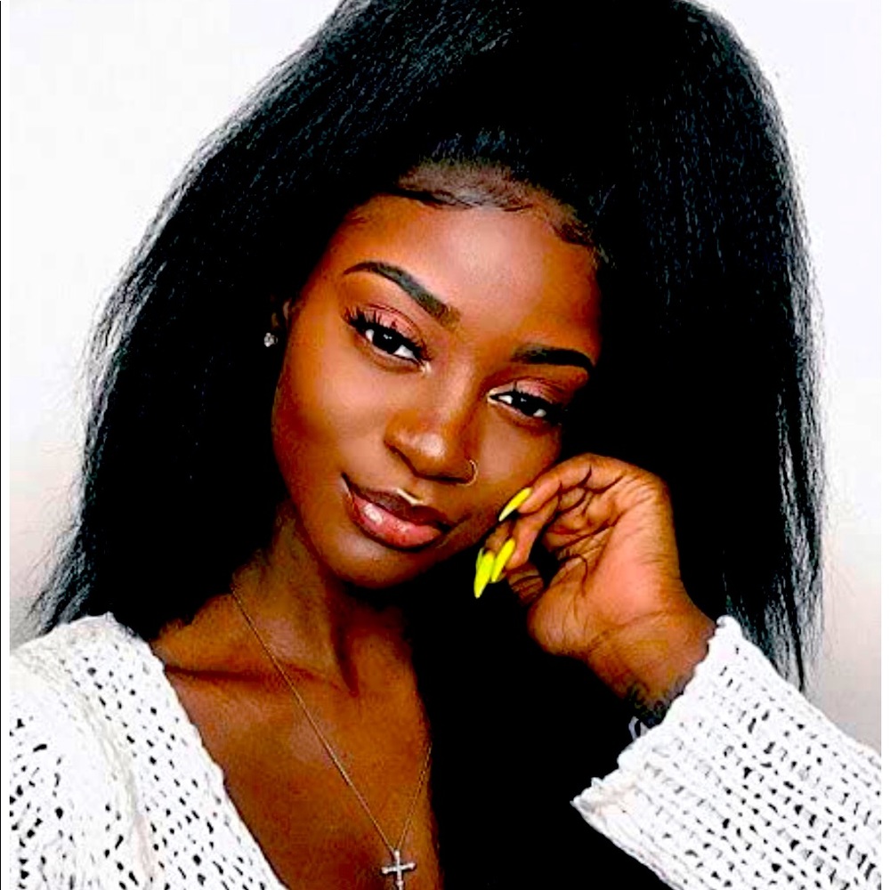 360 Lace Frontal Wigs Italian Yaki Human Hair